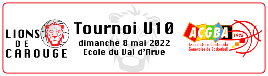 Tournoi U10, Carouge le 08 Mai 2022 à l’école du Val d’Arve