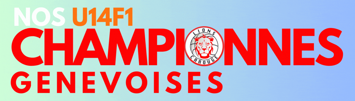 U14 filles championnes genevoise