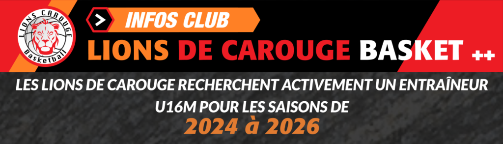 Recherche coach U16M